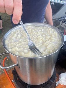 Spätzle cooking. Copyright @bluemaex. Used with permission.