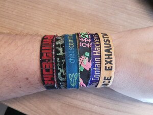 All my wrist bands are still on
