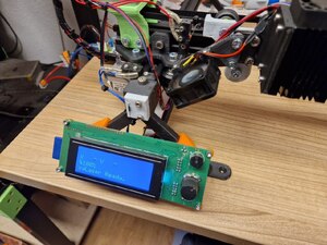 LCD mounted to laser engraver