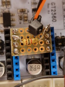 TTL PWM input of laser, with pull-up resistor