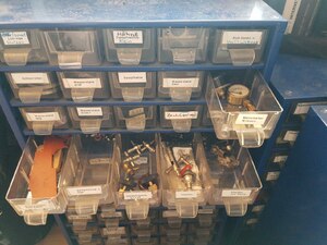 Assortment of Wilesco spare parts