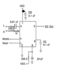 Basic MSGEQ7 circuitry
